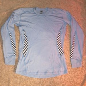 Helly Hansen HH light blue long sleeve shirt large